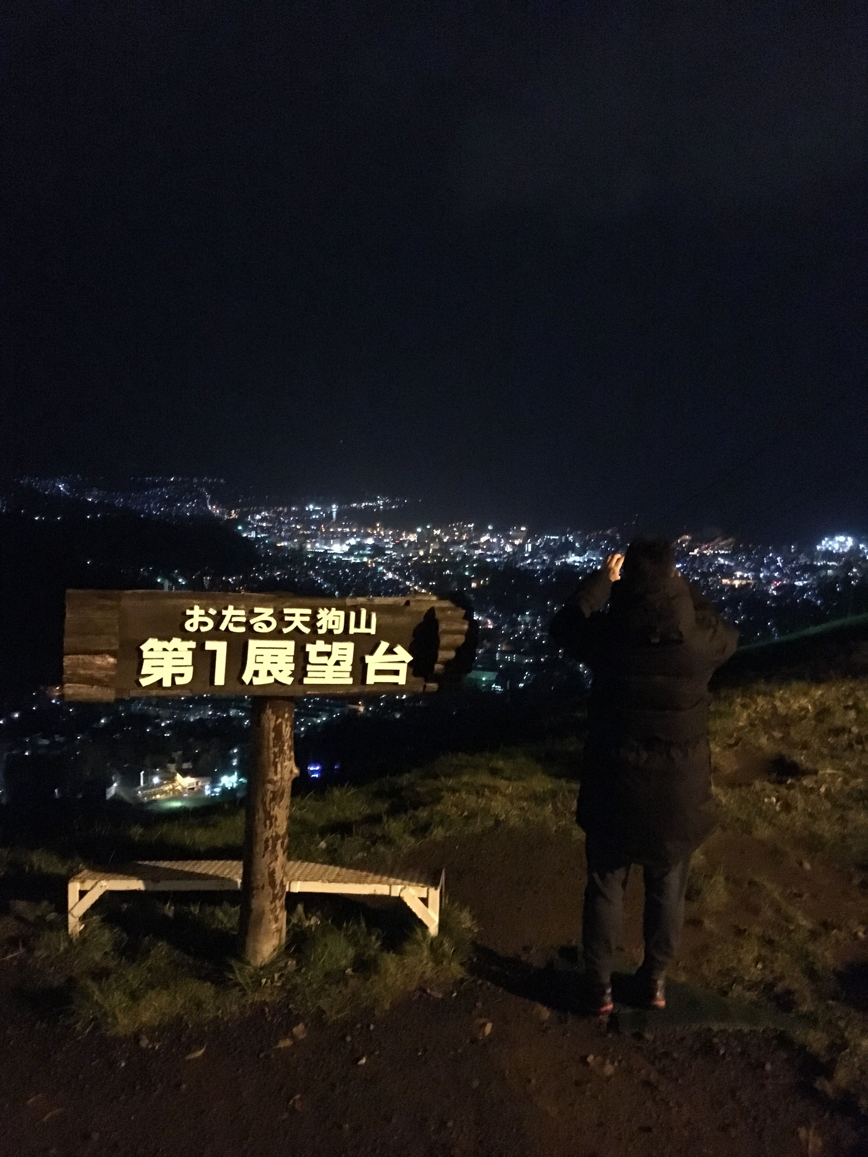 從天狗山第1展望台眺望璀璨夜景。.jpg
