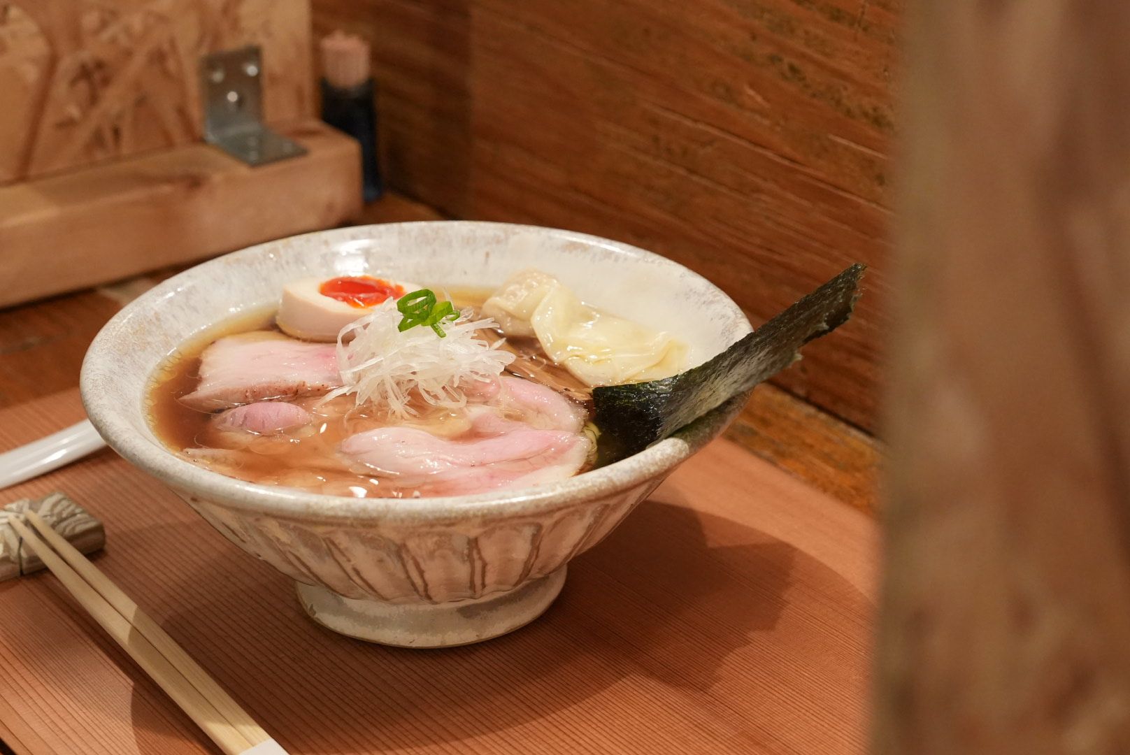 「Homemade Ramen 麦苗」いりこらあ 魚介湯底拉麵 ￥1,200 ( 折合約港幣64元）。.JPG