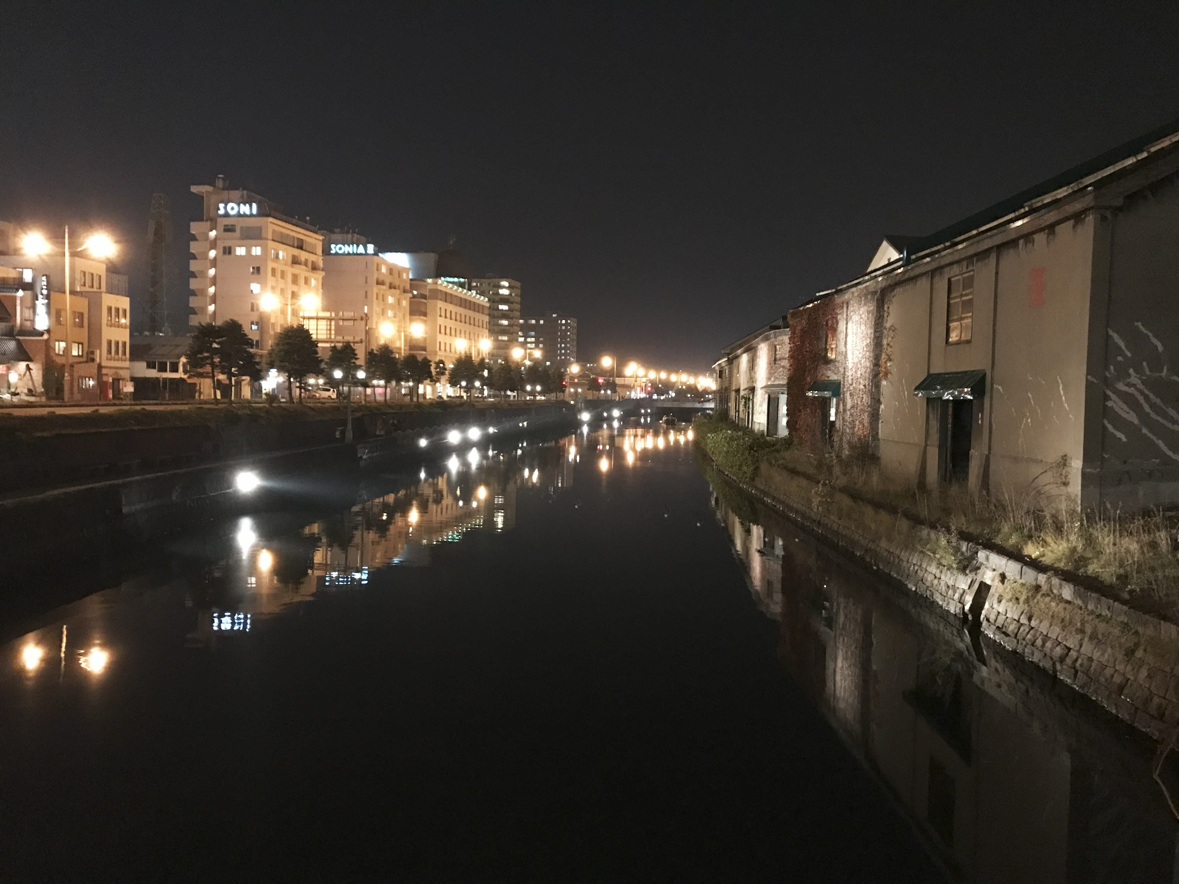 晚上的小樽運河.jpg