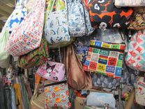 Sham Shui Po's fabric market offers customized products in a theatrical setting